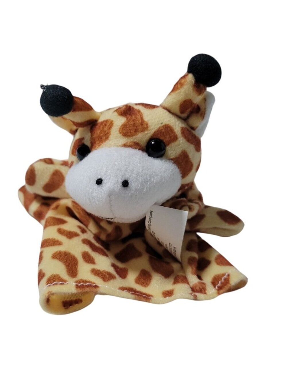 Oriental Trading Company Giraffe Hand Puppet 7 inch Plush Stuffed Animal Toy